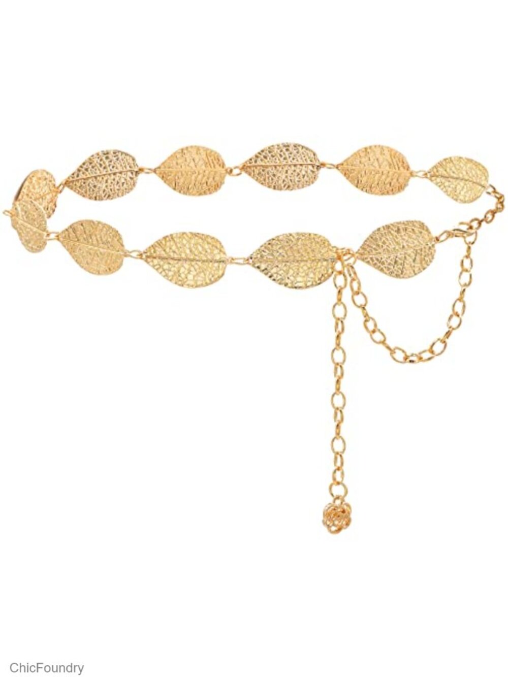 Metal Waist Chain Belt for Women Decorative Body Chain